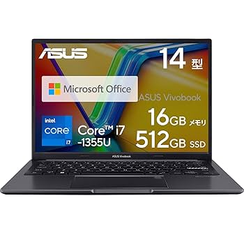 ASUS VivoBook 14.5インチ ノートPC 16GB Amazon.co.jp: ASUS ノートパソコン Vivobook 14 X1407CA 14